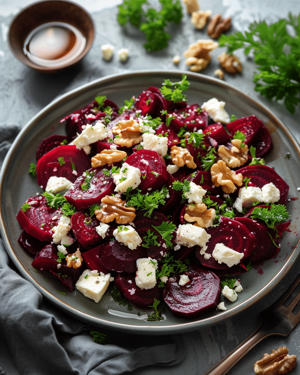 Beet Salad with Goat Cheese & Walnuts Recipe