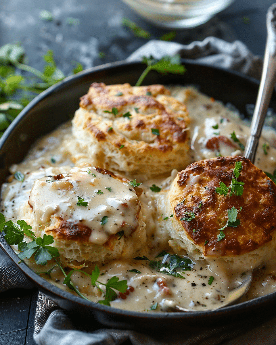 Biscuits and Gravy Casserole
