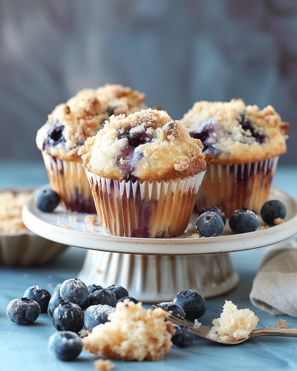 Blueberry Cheesecake Muffins