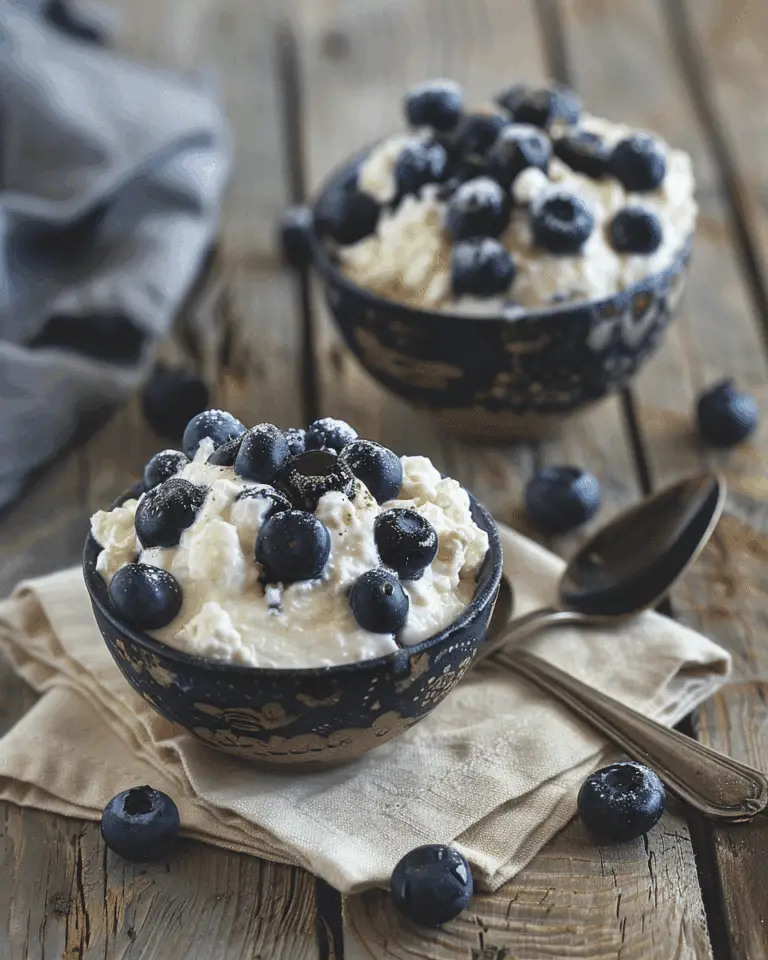 Blueberry Cottage Cheese Breakfast