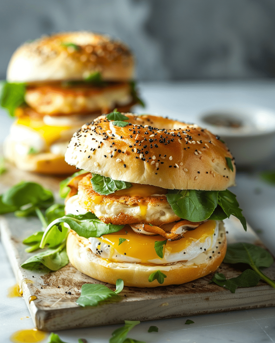 Breakfast Bagel Sliders Recipe