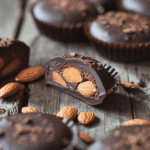 Chocolate Covered Almond Butter Stuffed