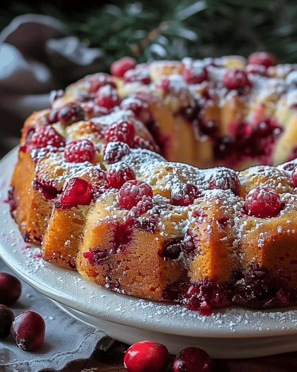 Cranberry Orange Breakfast Cake Recipe