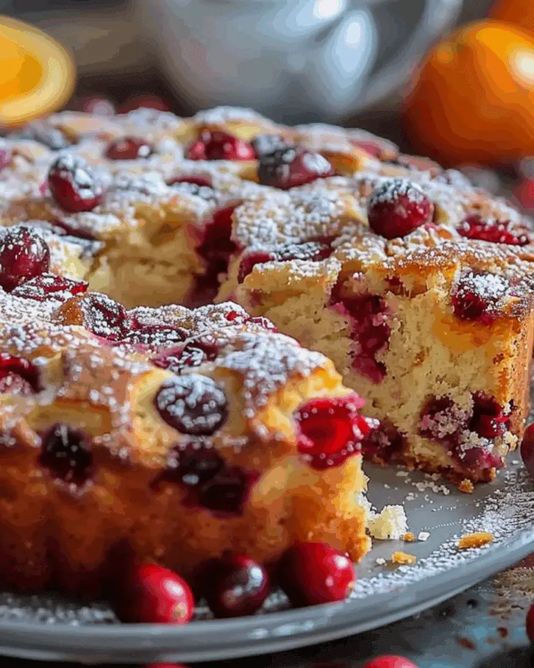 Cranberry Orange Breakfast Cake Recipe
