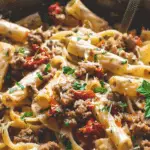 Creamy Italian Sausage Sun-Dried Tomato Pasta