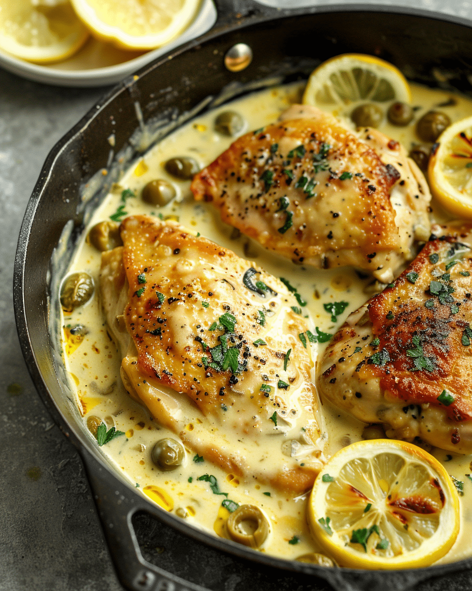 Creamy Pepperoncini Chicken Skillet