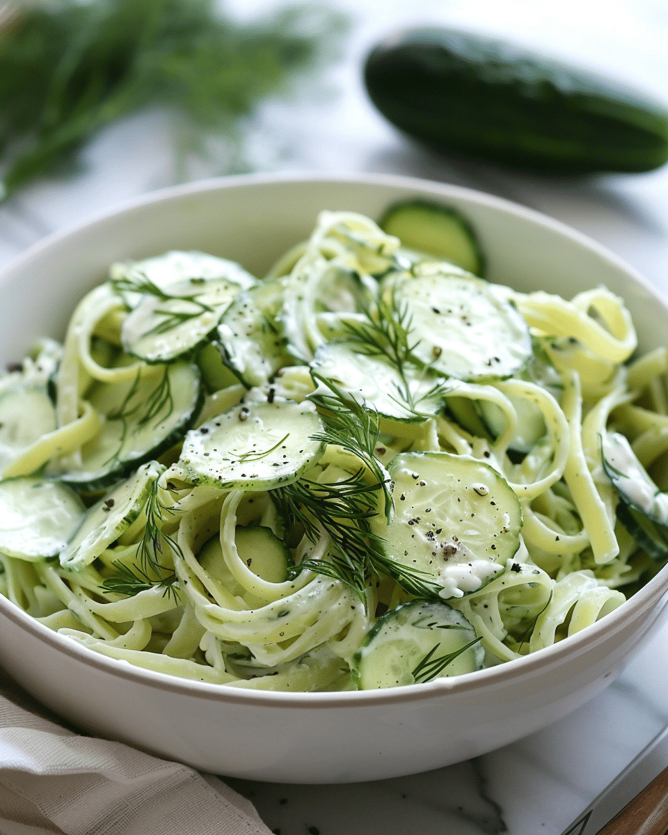 Healthy Cucumber Pasta Salad