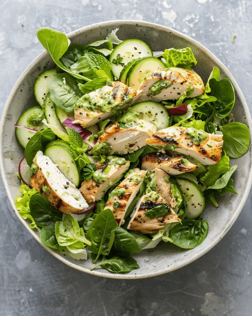 Healthy Green Goddess Chicken Salad