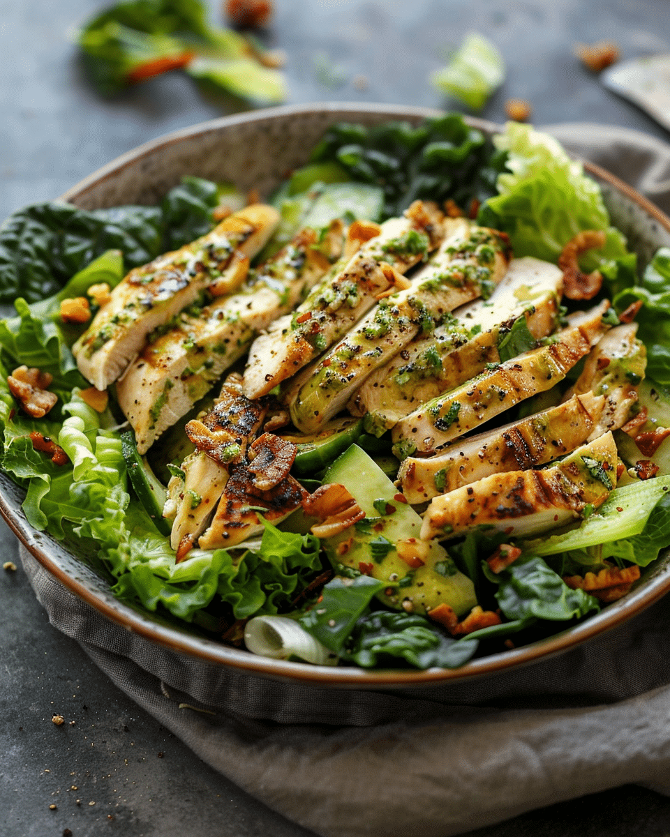 Healthy Green Goddess Chicken Salad