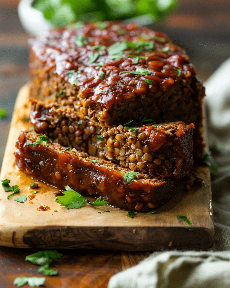 Hearty Lentil Vegan Meatloaf Recipe