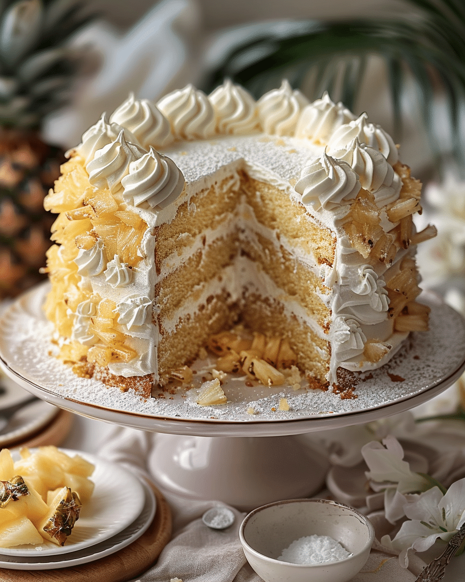 Juicy Pineapple Heaven Cake Recipe