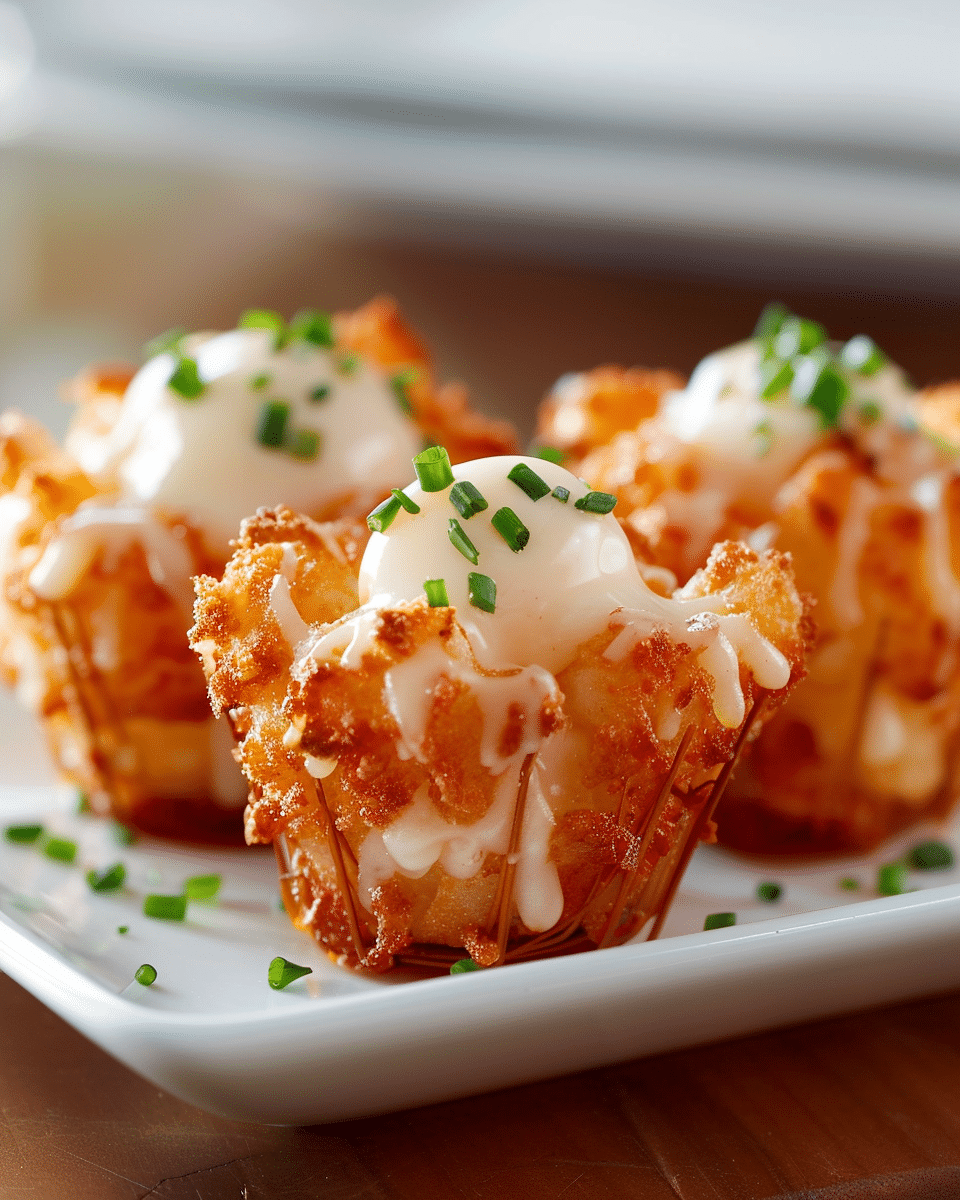 Loaded Tater Tot Appetizer Cups