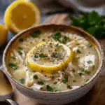 Mediterranean Lemon Chicken Soup