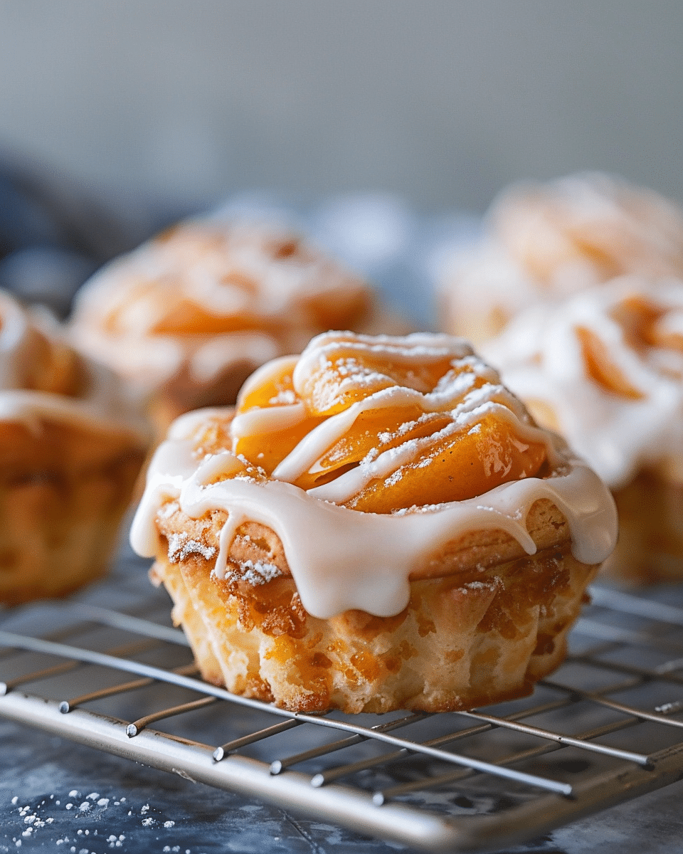 Peach Pie Cruffins