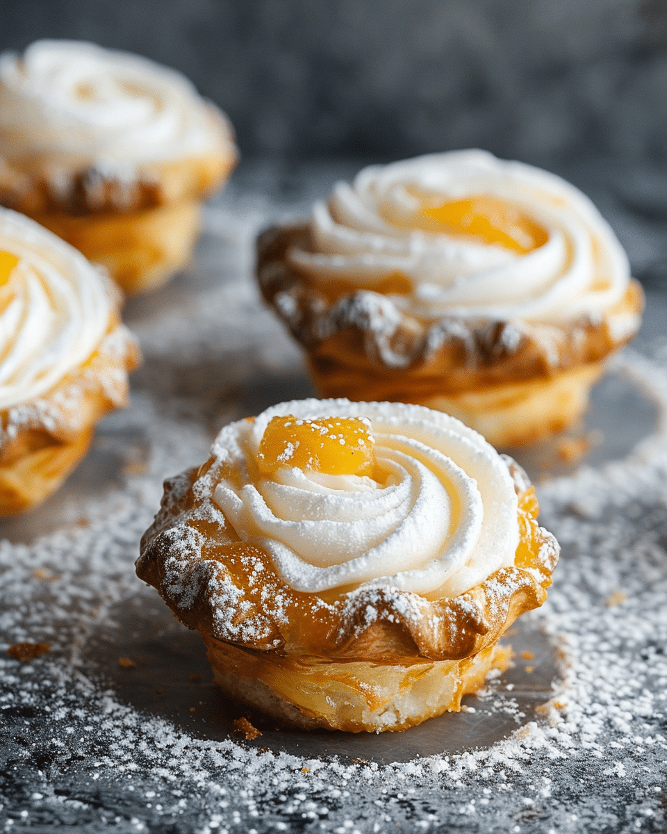 Peach Pie Cruffins