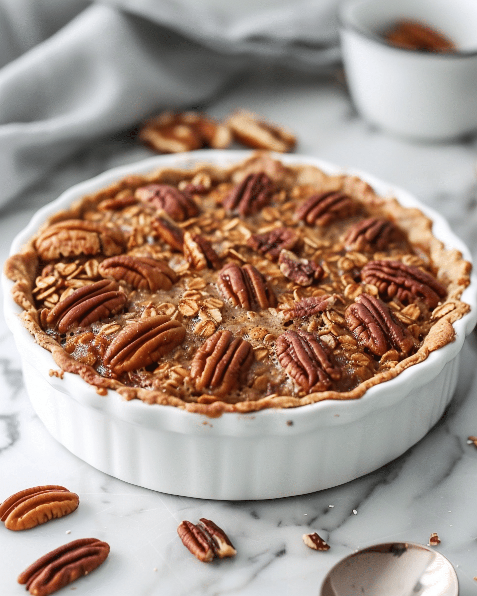 Pecan Pie Baked Oatmeal