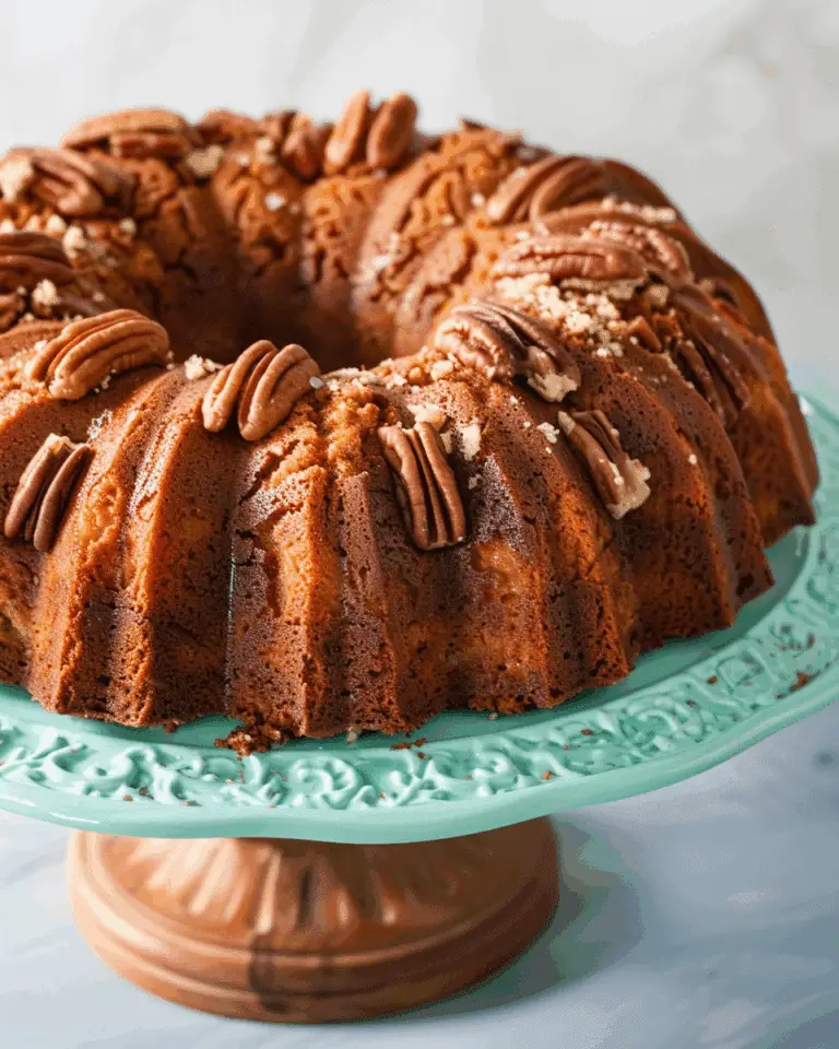 Pecan Zucchini Bundt Cake