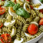 Pesto Caprese Pasta Salad