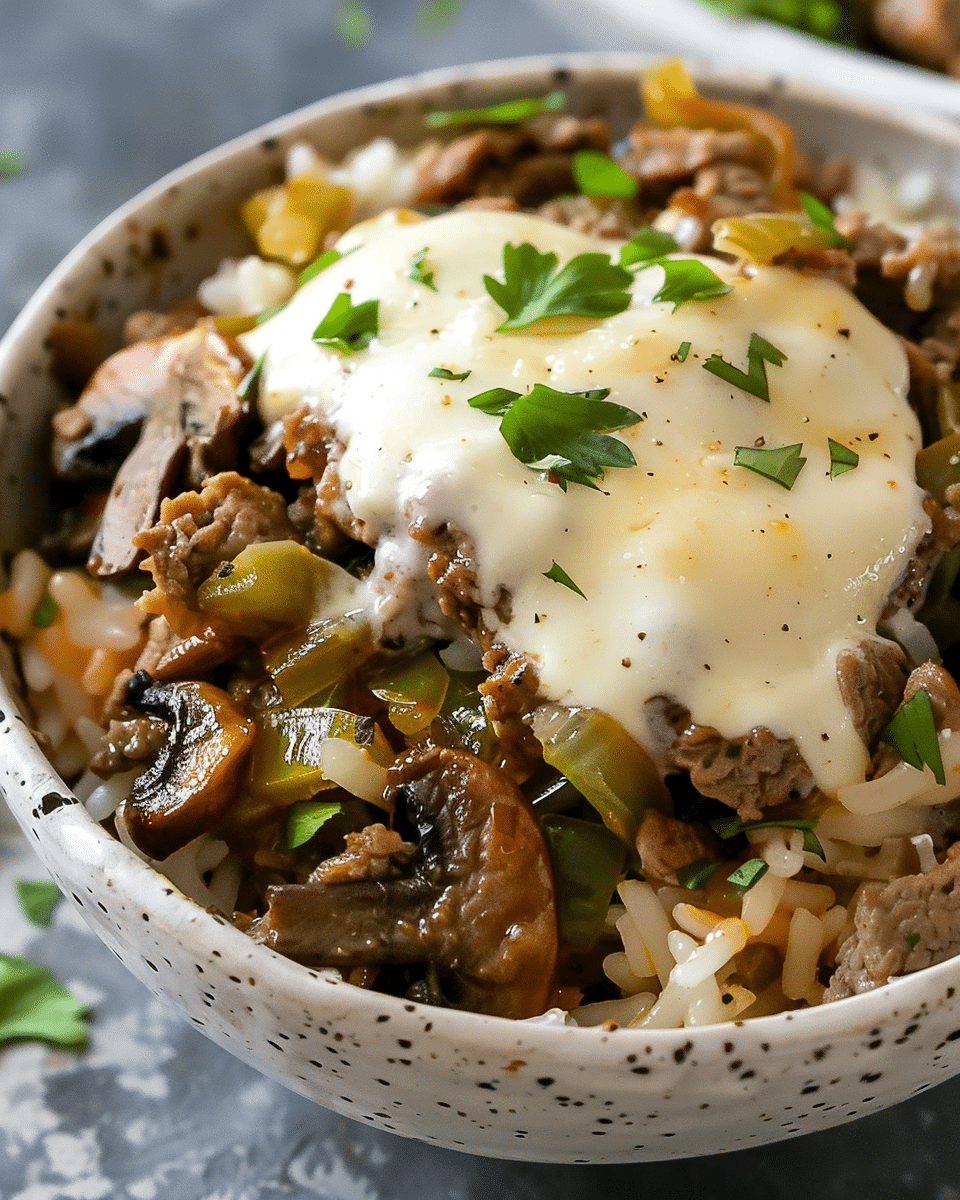 Philly Cheesesteak Bowls