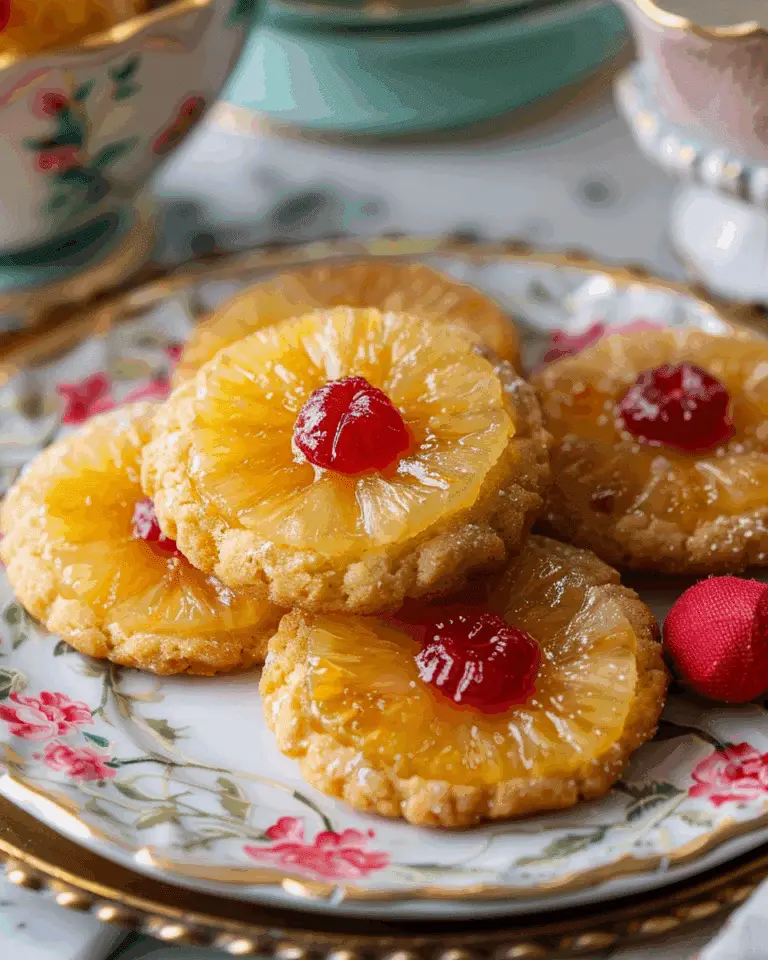 Pineapple Upside Down Cookies