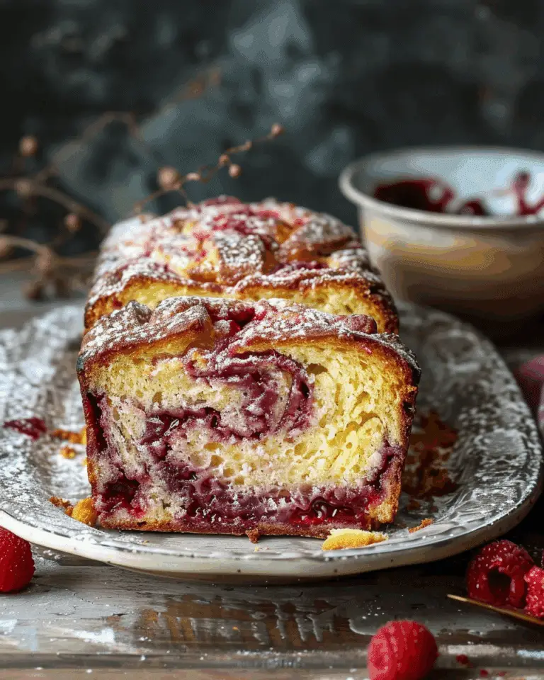 Raspberry Swirl Brioche Loaf Recipe