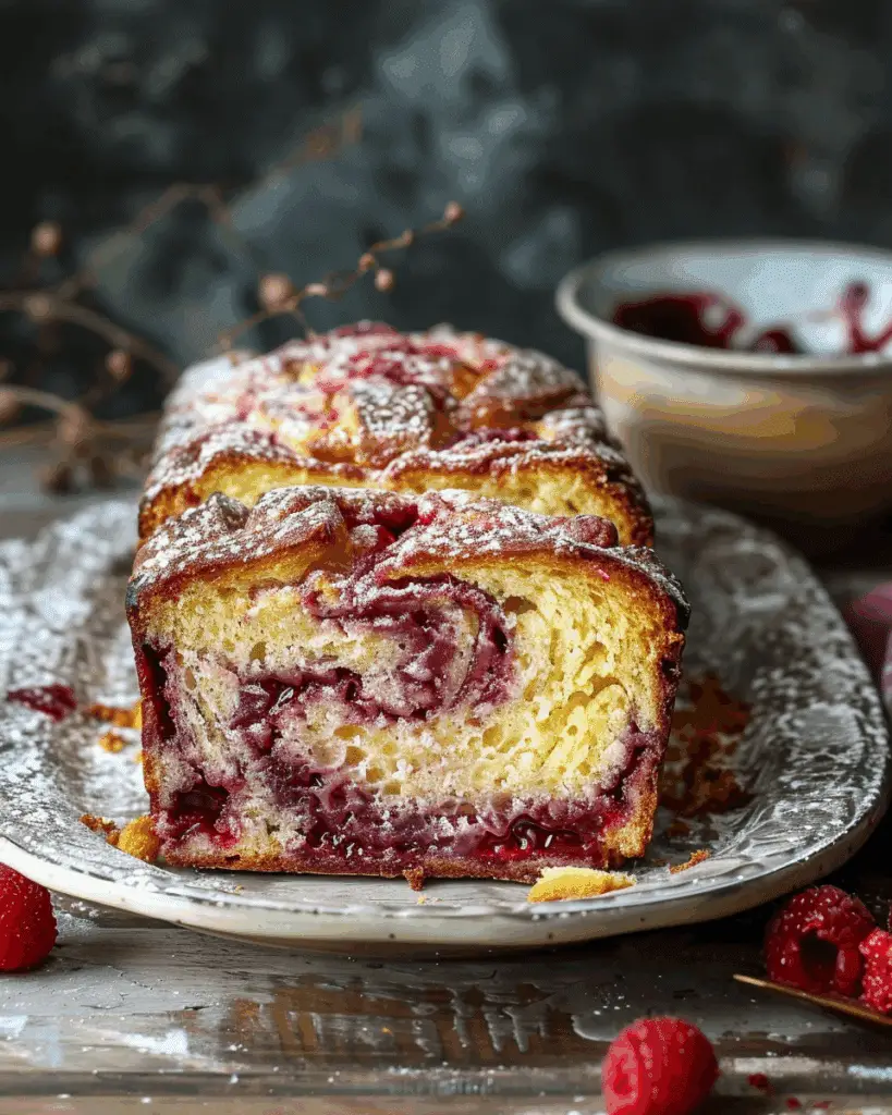 Raspberry Swirl Brioche Loaf Recipe