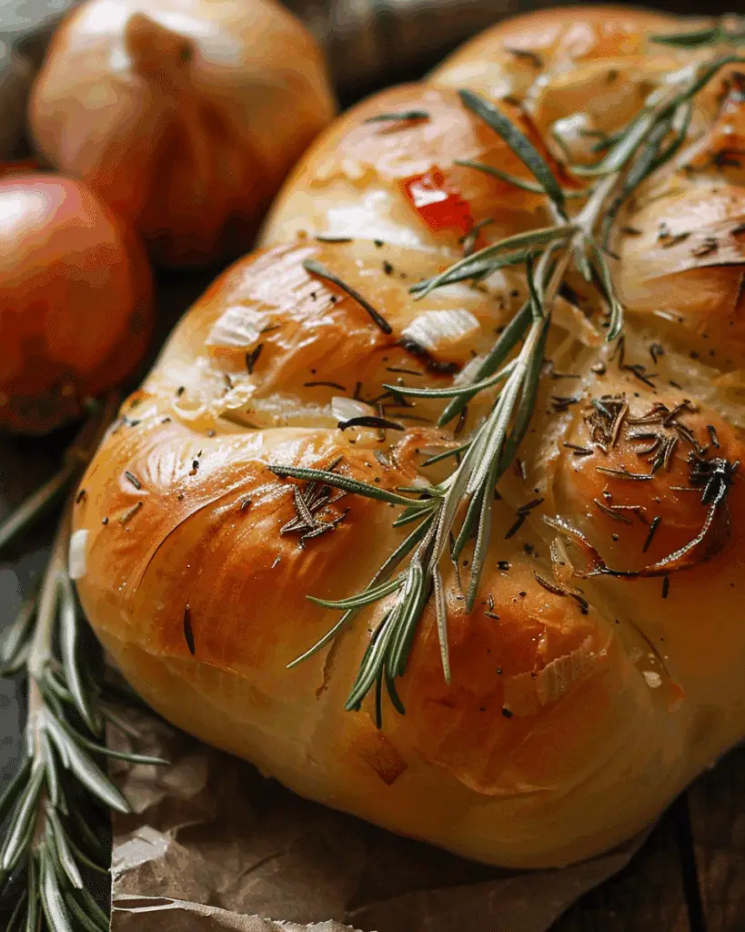 Roasted Onion, Garlic, and Rosemary