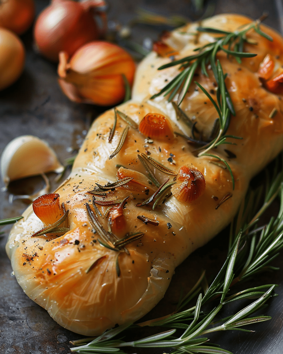 Roasted Onion, Garlic, and Rosemary