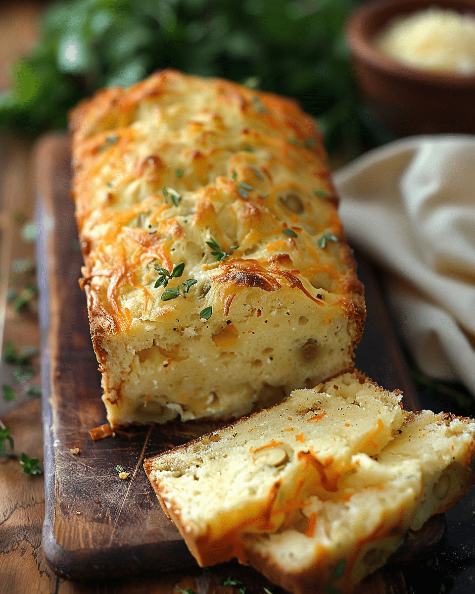 Savory Cheese and Olive Quick Bread