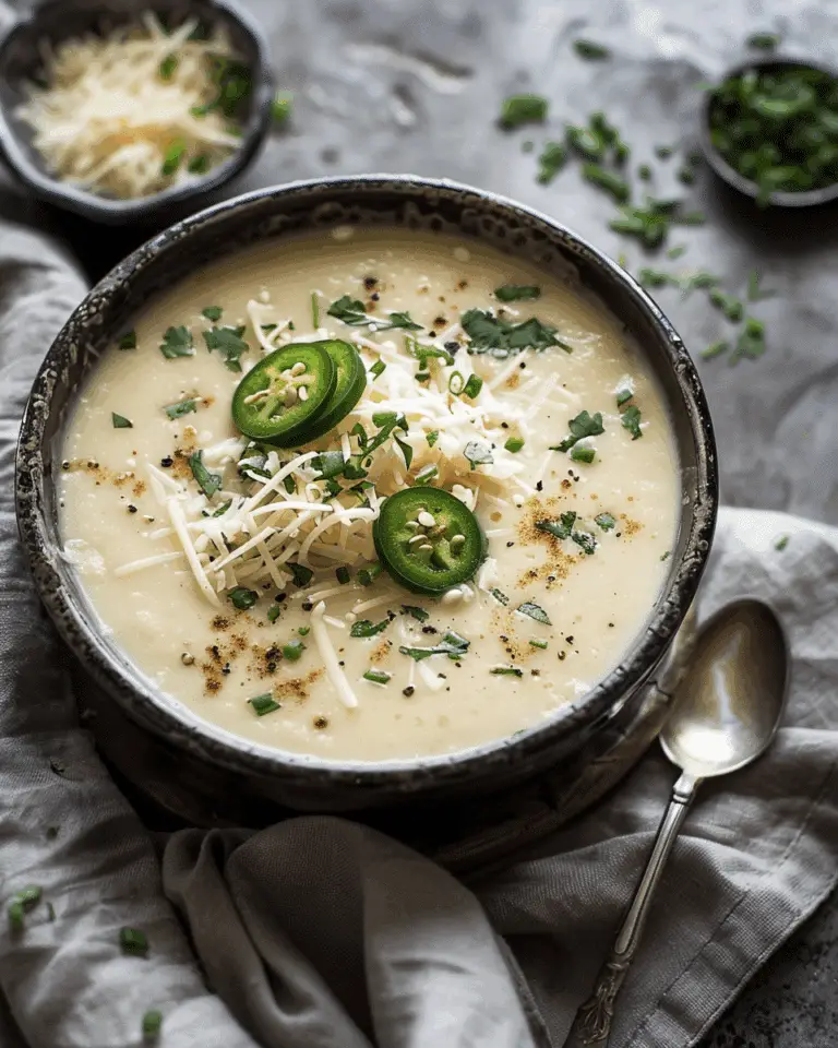 Smoky Jalapeño Cheddar Potato Soup