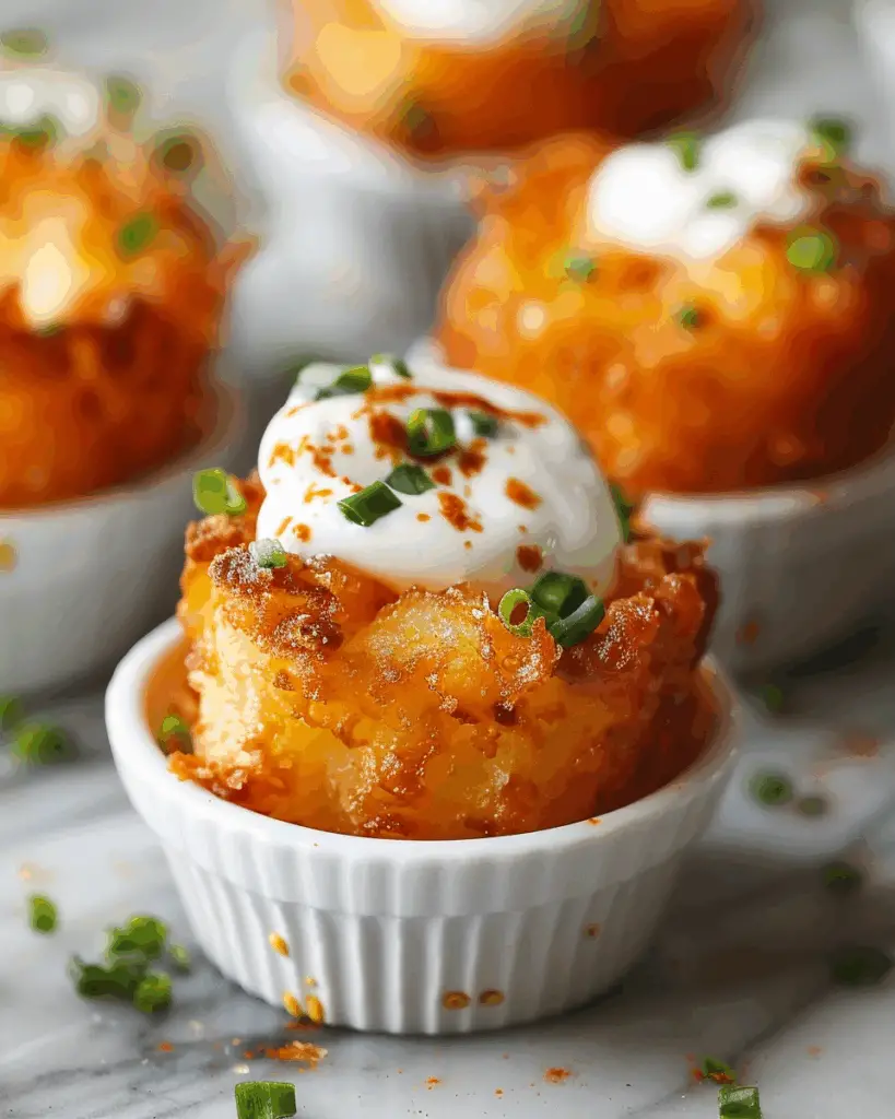 Tater Tot Appetizer Cups