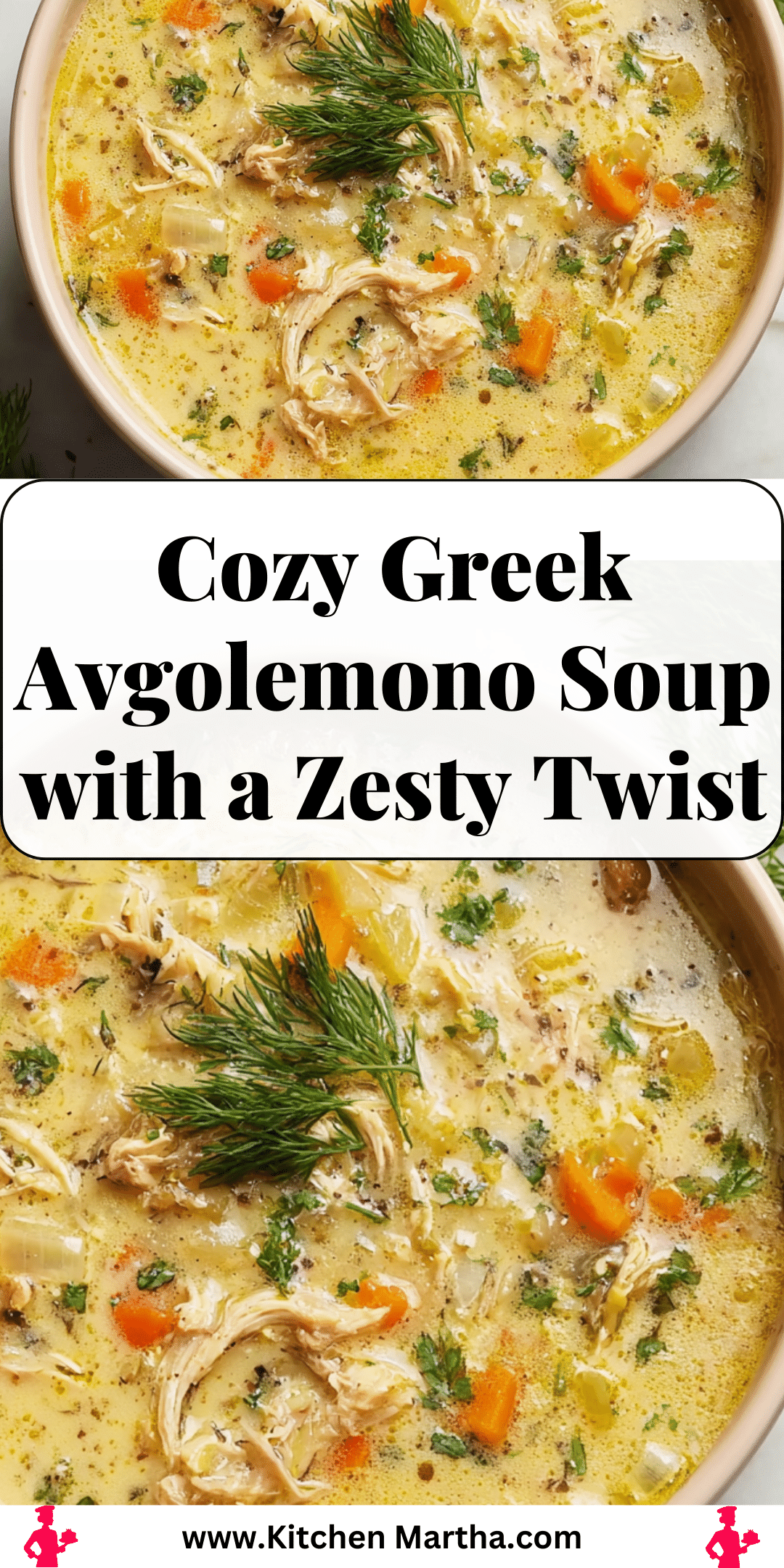 Avgolemono Recipe: Cozy Greek Lemon Chicken Soup - Recipe Image