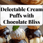 "Profiteroles (Cream Puffs with Chocolate Sauce) Recipe