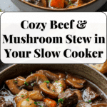 Hearty Slow Cooker Beef & Mushroom Stew Recipe
