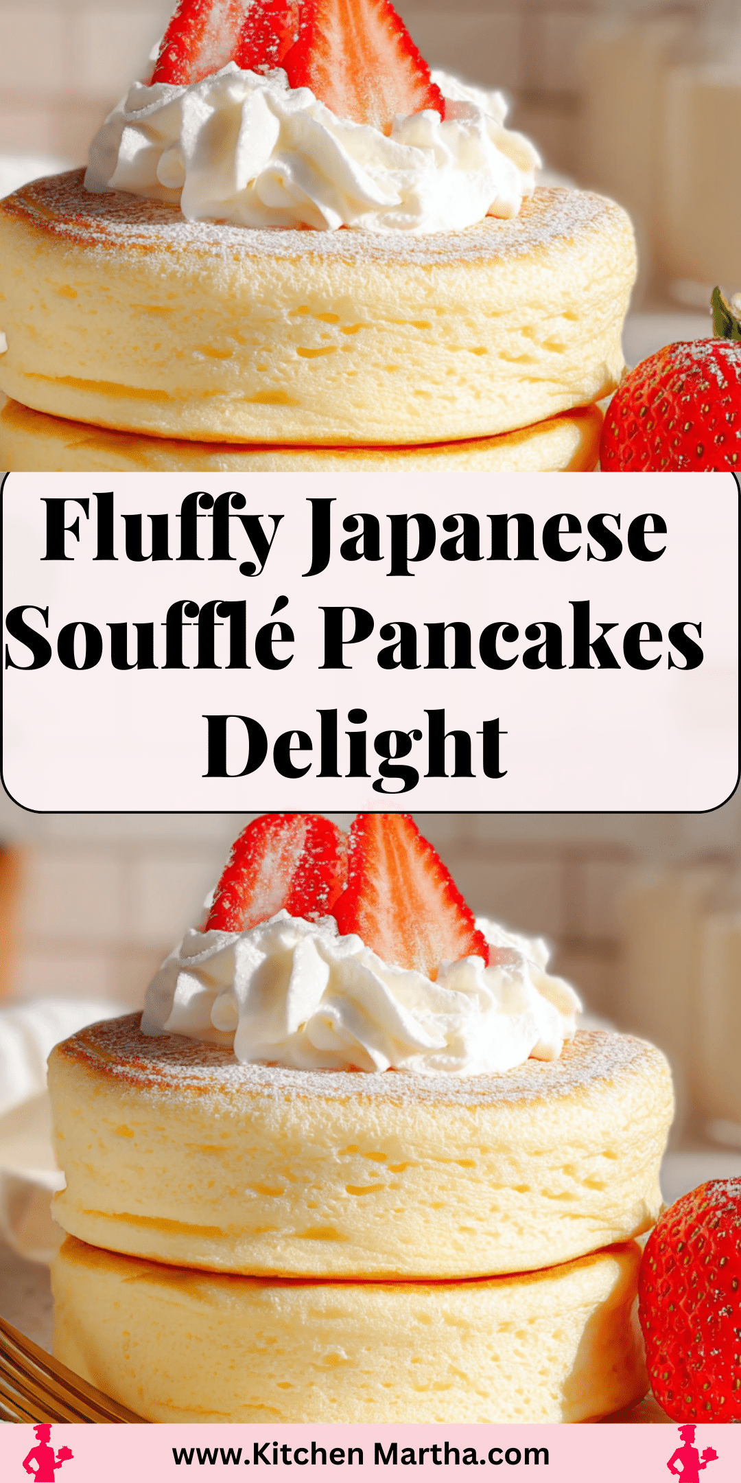 Japanese Souffle Pancakes Recipe - Fluffy Breakfast Delight - Recipe Image