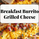 Breakfast Burrito Grilled Cheese "