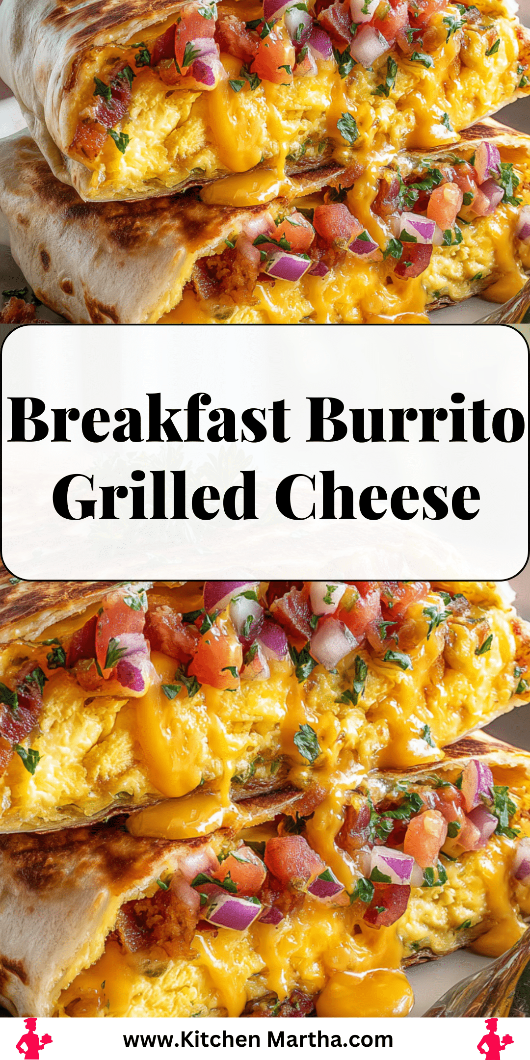 Breakfast Burrito Grilled Cheese