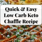 Easy Low Carb Chaffle with Egg and Cheese Recipe