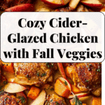 "Cider-Glazed Chicken with Roasted Fall Vegetables Recipe