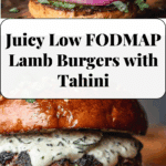 Low FODMAP Lamb Burgers with Tahini Sauce Recipe