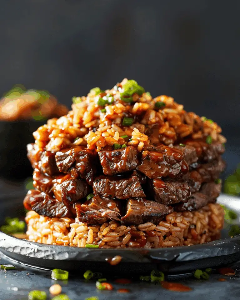BBQ Beef Rice Stack