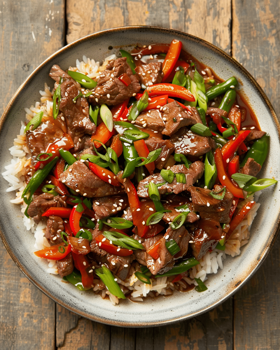 Beef Stir-Fry with Colorful Veggies Recipe