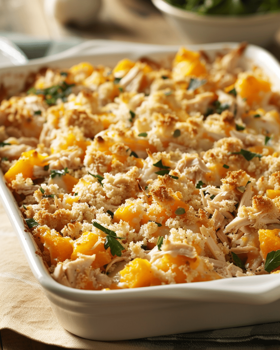 Chicken and Butternut Squash Casserole