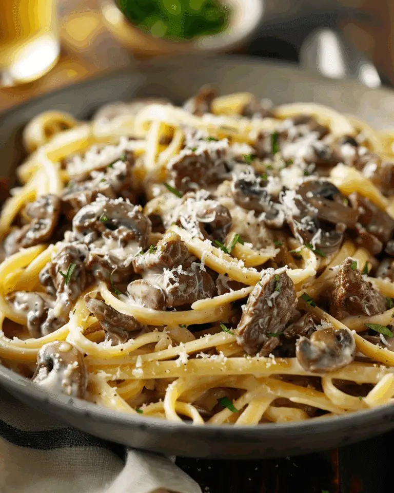 Creamy Beef and Mushroom Pasta