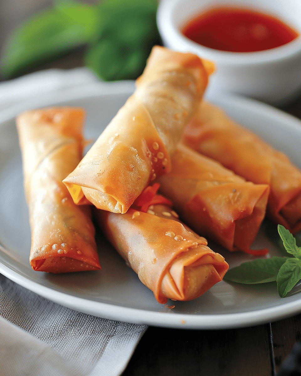 Crispy Veggie Spring Rolls