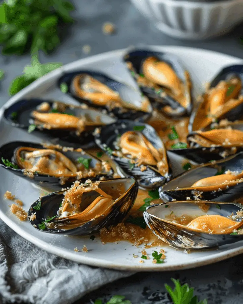 Easy Baked Mussels