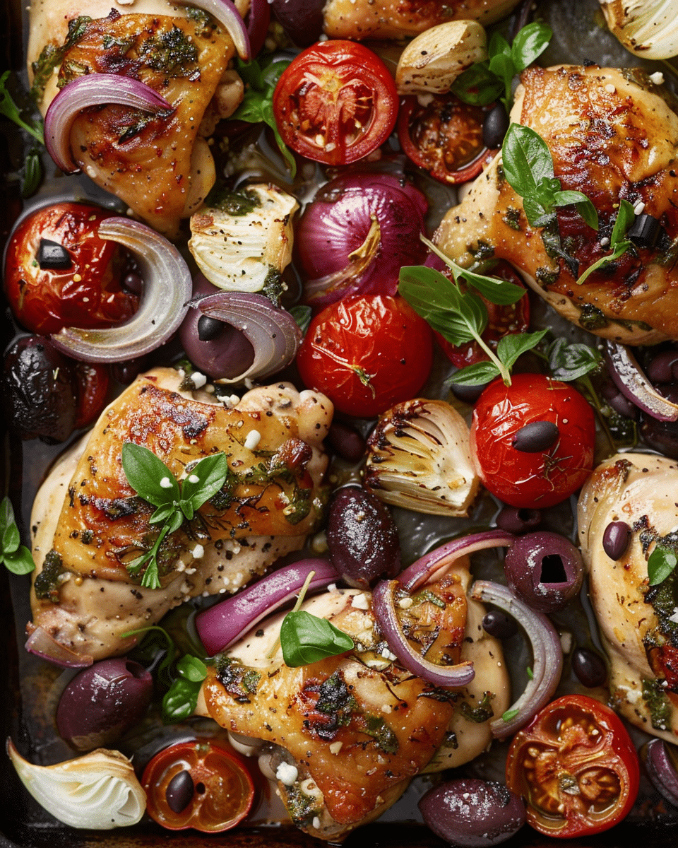 Easy Sheet Pan Greek Chicken