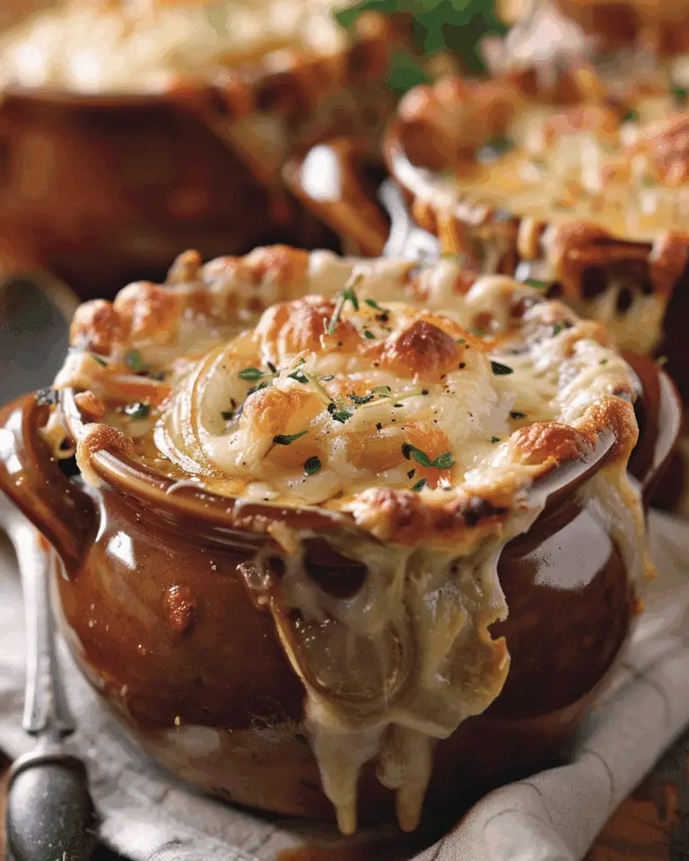 French Onion Soup with Cheesy Bread