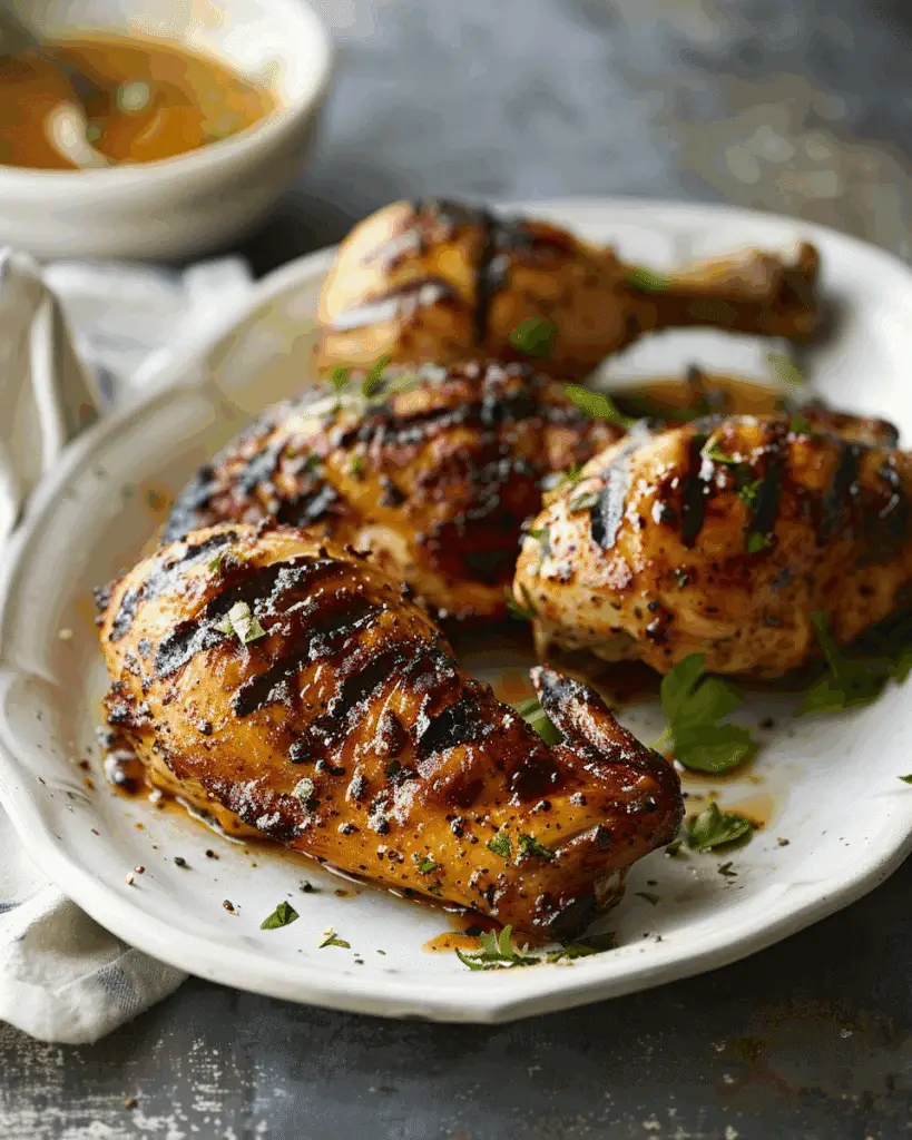 Grilled Brown Sugar-Mustard Chicken