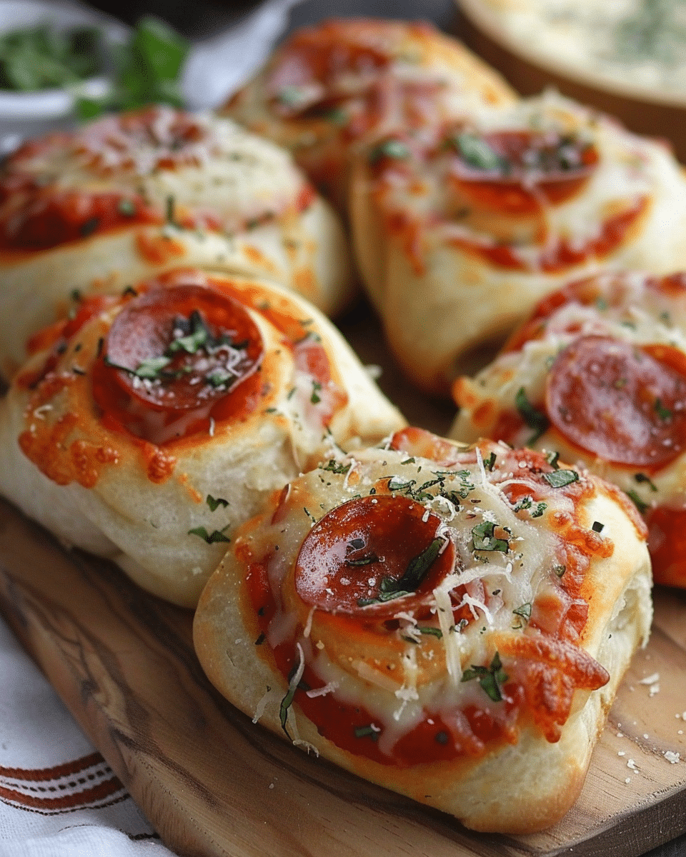 Homemade Pepperoni Pizza Rolls